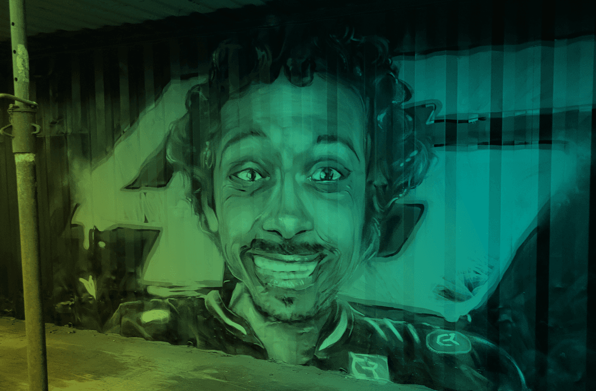 Valentino Rossi Porträt für Classicbike Raisch